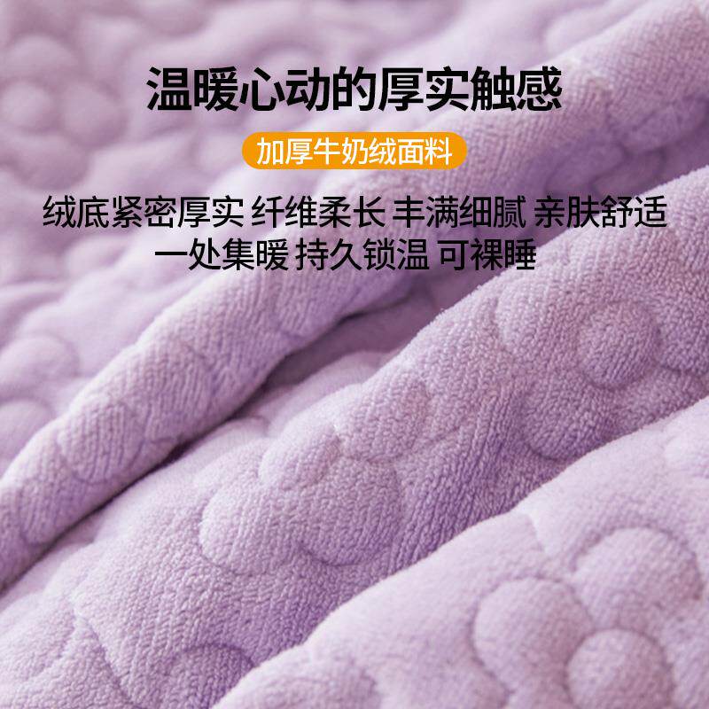 床裙单件秋冬季欧式牛奶珊瑚绒夹棉加厚床罩款床单带裙边床围裙罩
