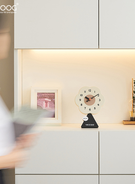 EMITDOOG客厅电视柜网红桌面轻奢时钟摆件玄关台式座钟高档装饰品