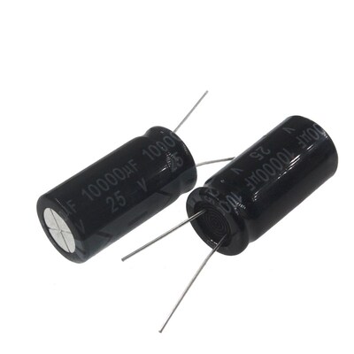 5只 电解电容 25v10000UF 25V 10000UF 体积18*35
