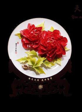 夫己陶瓷高档结婚礼物婚房布置摆设手工创意装饰摆件实用大气礼品