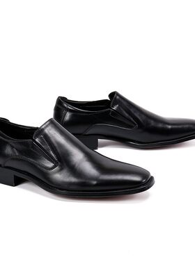 2026新款跨境压花shoesmen男士皮鞋男式休闲单鞋男皮鞋休