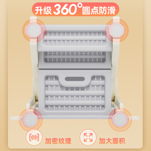 童真童梦学习塔可折叠调高低宝宝洗漱楼梯婴儿洗手台阶儿童踩脚凳
