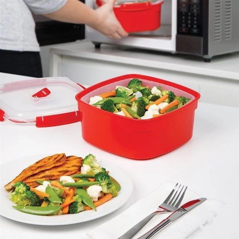 sistema微波炉专用保鲜盒子加热盒饭碗圆形面条碗塑料蒸盒用品具