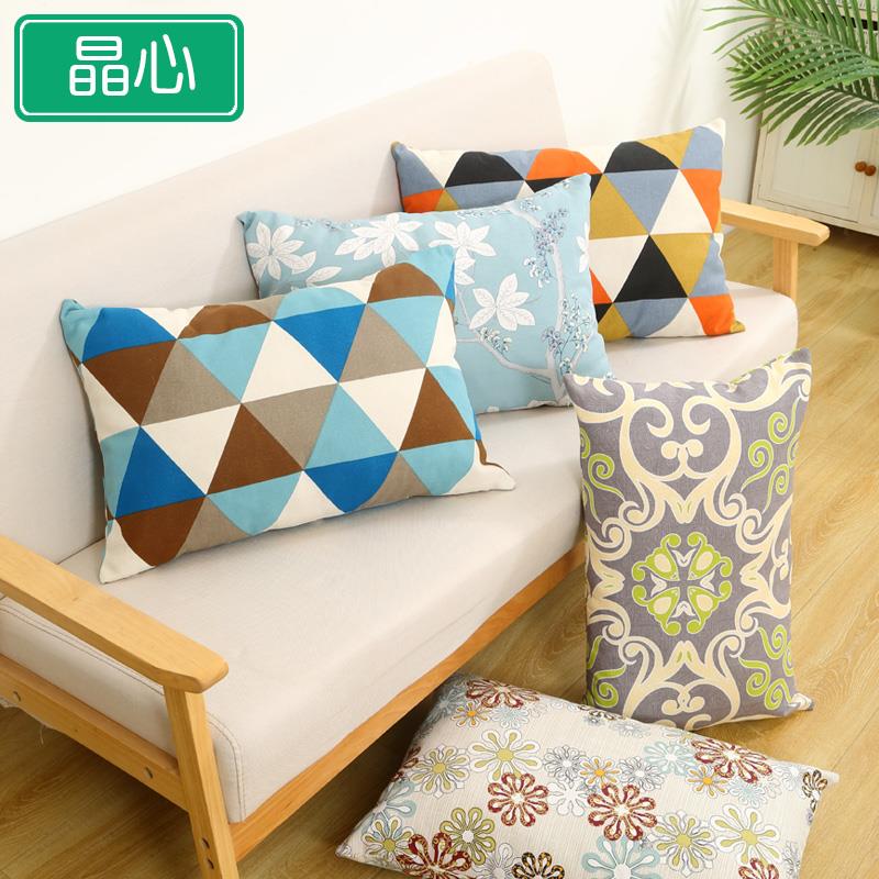 长方形抱枕套沙发靠枕套罩不含芯靠垫套子靠背套50x60x70x80定做图片