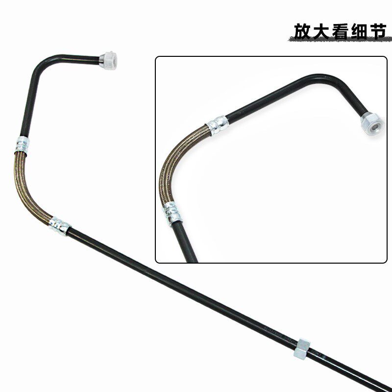 适用于解放J6P J6L打气泵气管 空压机压缩机干燥器进排气接管配件