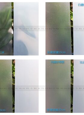 磨砂玻璃贴膜透光不透明窗户带胶白磨砂加厚办公室贴纸120cm宽