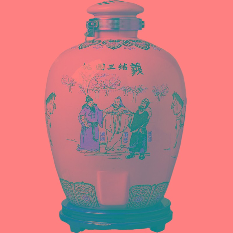 景德镇陶瓷泡酒坛子酿酒缸10斤20斤30斤50斤仿古酒瓶家用密封酒壶