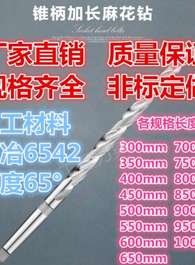 标准长锥柄加长麻花钻锥钻30/31/32/33/34/35/36/37/38/42/4651