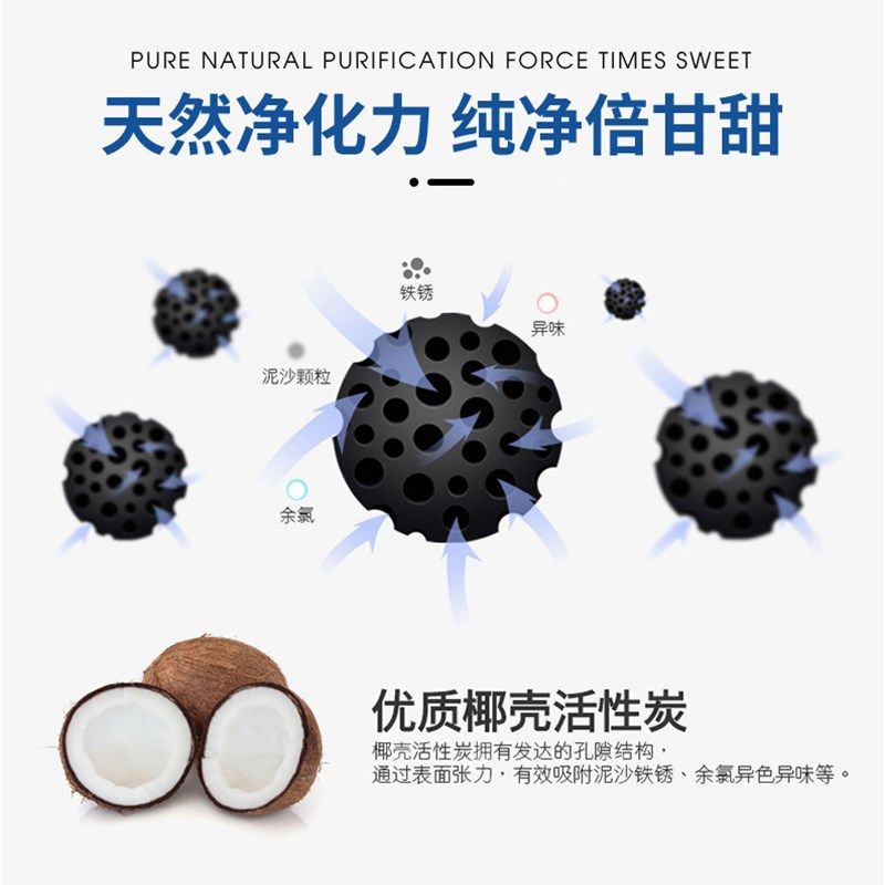 芯园净水器滤芯六级通用家用UF超滤机前置PP棉活性炭自来水过滤器
