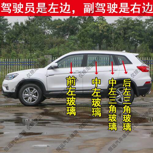 长安CS75汽车配件前后挡风玻璃主副驾驶左右门中门车窗后三角