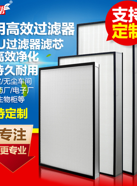 ffu高效过滤器洁净室无尘车间医院药厂机房过滤网百级H13高效滤芯