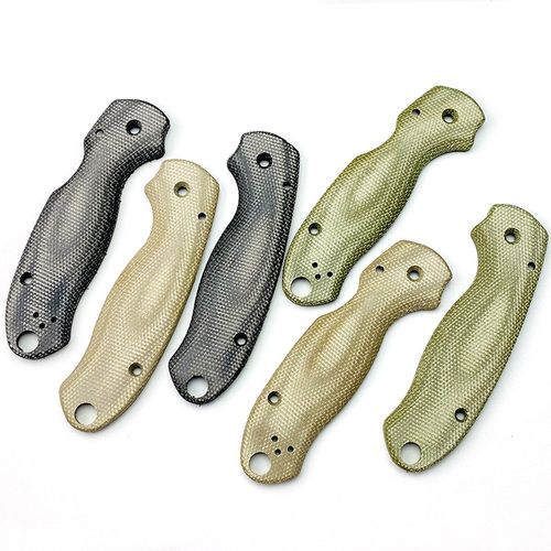 蜘蛛C223刀柄贴片蜘蛛米卡塔复合材料 Spyderco Para 3刀柄米卡塔
