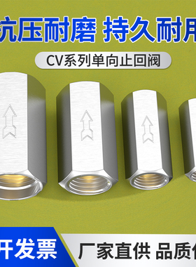 气管单向阀气体高压气阀止回阀止逆阀空压机排气阀CV-01/2/3/4分