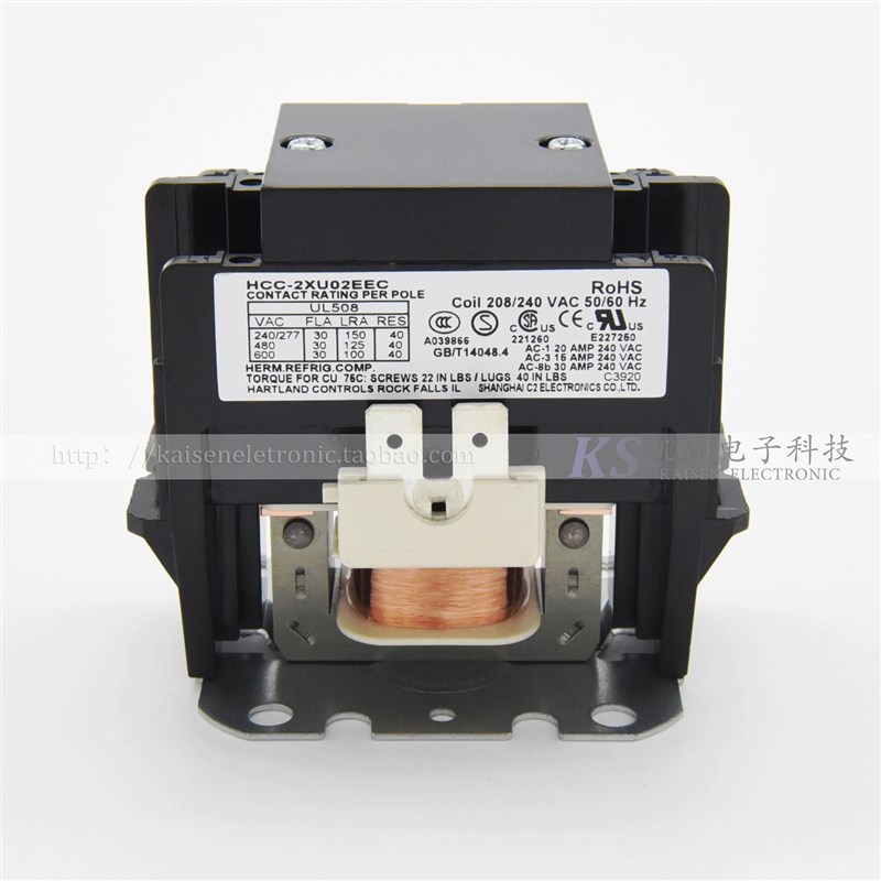 HCC-2XU02EEC 208V-240V台上炸锅JUSTA双极空调热泵30A交流接触器