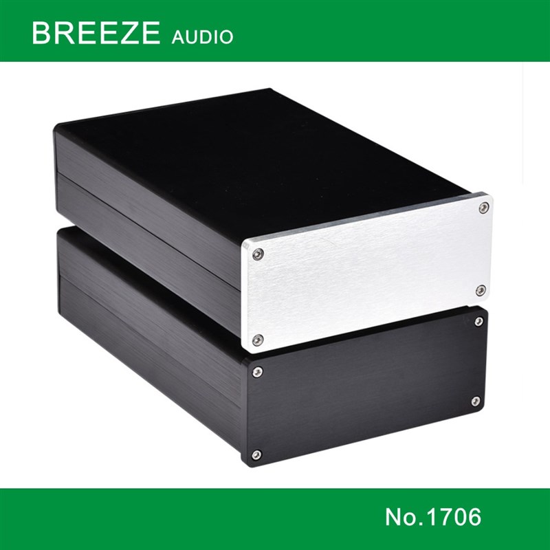 BRZHIFI 全铝机外壳 胆机配件 壳体 diy散热器 铝拉手 前级功放
