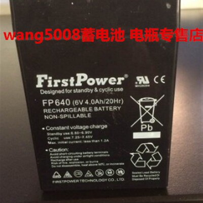 FirstPower一电FP645 FP640 6V4.0AH/20HR电子称 玩具车 童车电池
