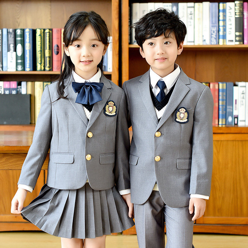 幼儿园园服男女童装春秋冬季英伦学院风西装校服中小学生西装班服