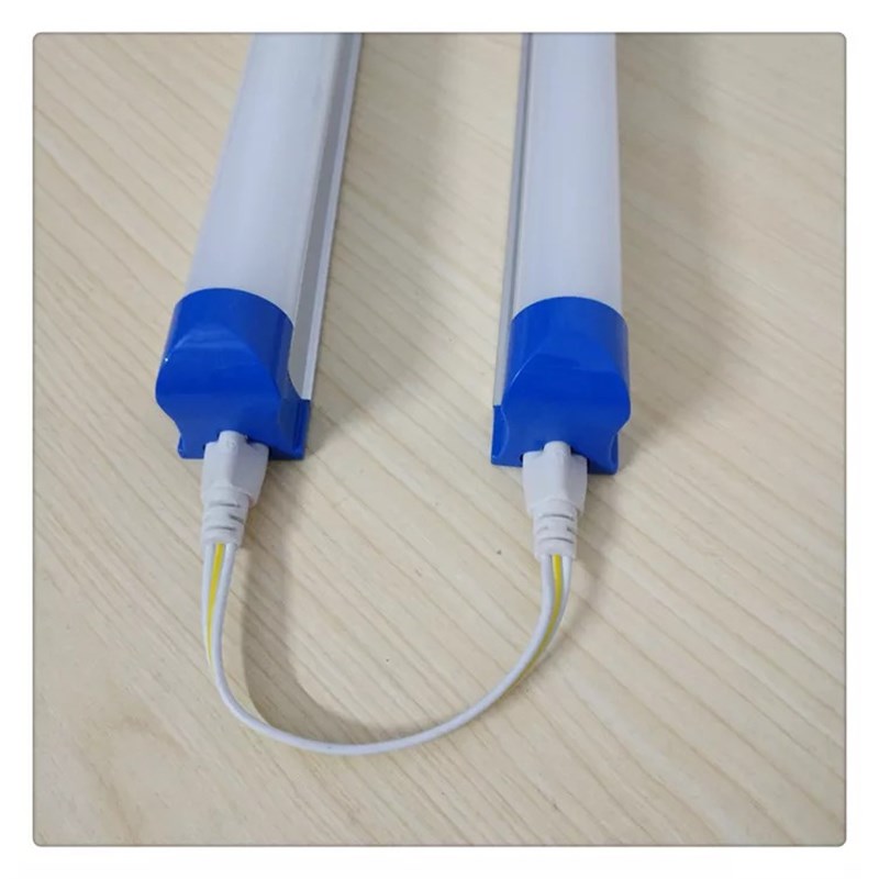 led灯管连接线T5T8日光灯3孔双头转角线支架灯单头电源转弯双接头图片