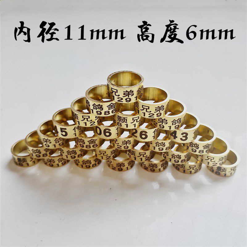 鸽子脚环定制信鸽足环翻翻种鸽高飞私人脚环元宝环鸽具用品用具