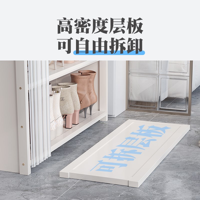 免安装防尘布帘鞋架可折叠门口多层鞋柜家用收纳神器省空间置物架