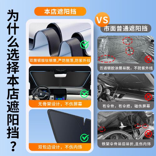 合创Z03 A06 lV09 007专用汽车遮阳前挡帘罩防晒隔热板伞配件用品