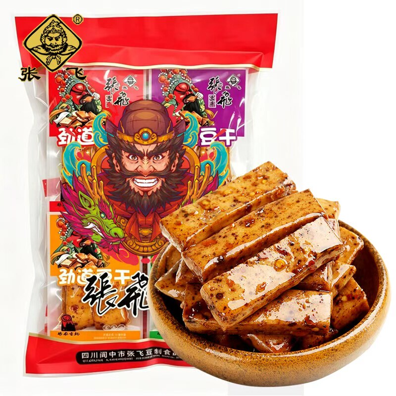 张飞劲道豆干重庆特产烧烤麻辣豆腐干休闲零食小包装解馋美味