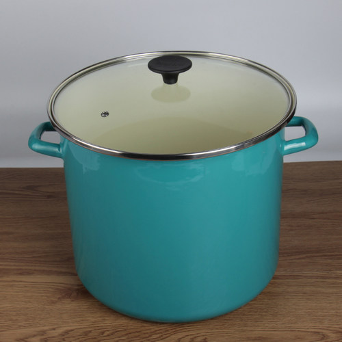 30cm14.h9L高品质超厚珐琅搪瓷米桶储物粮食大桶重3.3kg