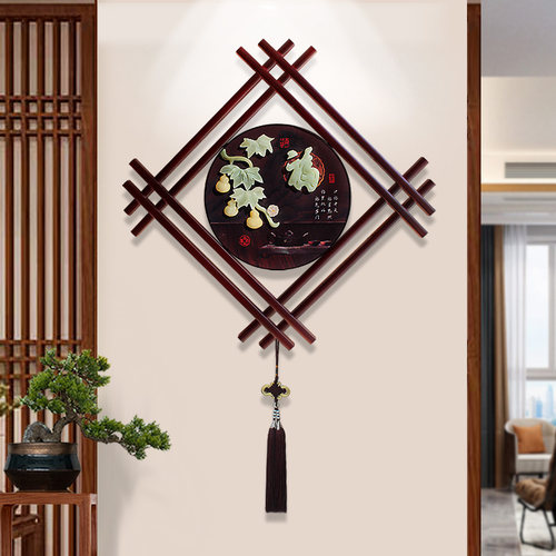 沙发背景墙墙上装饰挂饰新中w式福字卧室墙壁玄关门口客厅墙面挂