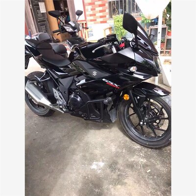 适用于铃木bGSX250R-A摩托车保险杠 加厚加粗碳钢防摔杠一字保护
