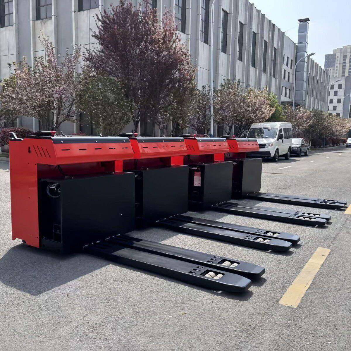非标7吨12T站驾重型电动搬运托盘叉车CBD大型模具转运托板平台车