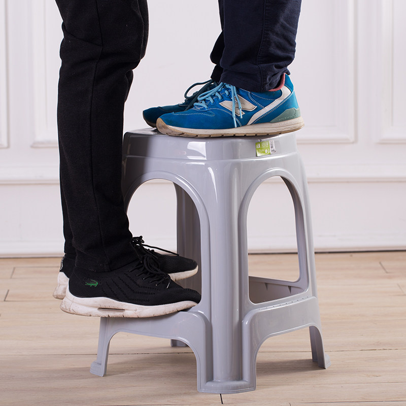 塑料凳子家用成人加厚塑胶板凳创意时尚方凳简约中小号浴室椅胶凳