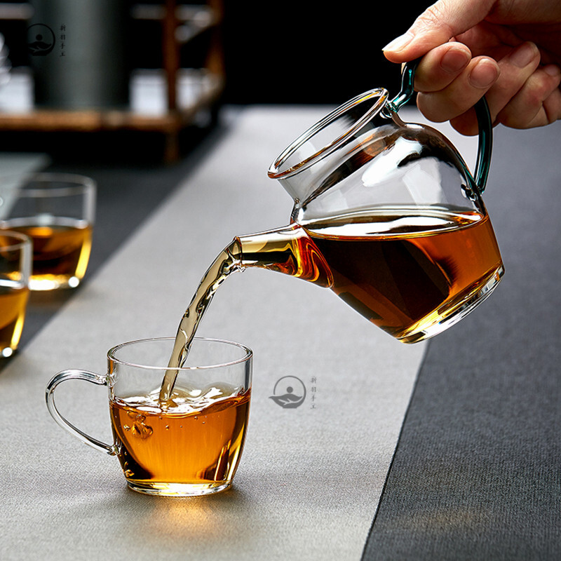 新羽手工玻璃公道杯分茶器 耐热加厚玻璃公杯 公杯茶海功夫茶具