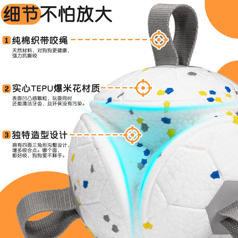 狗玩具实心大号足球户外互动解闷耐咬消耗体力磨牙咬不破静音金毛