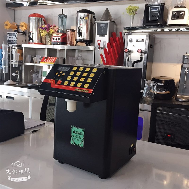 果糖机商用奶茶店16格果糖定量机微电脑果糖仪吧台全套可定制110V