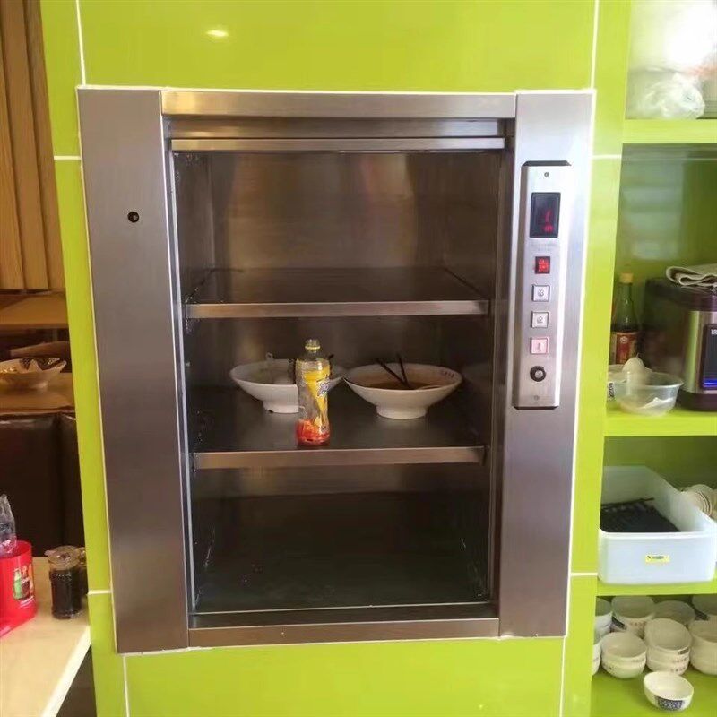 酒店传菜机食堂餐梯食梯饭店液压上菜电梯推车窗口式传菜梯升降机
