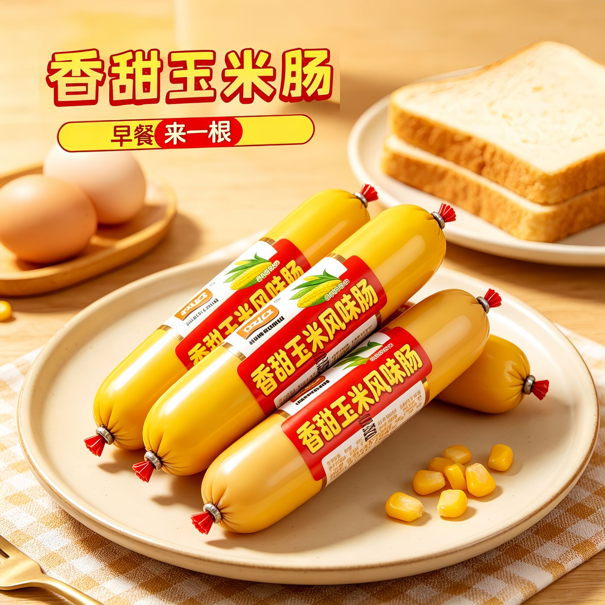 香甜玉米风味肠火腿肠开袋即食随身零食解馋小零食早餐搭档宿舍