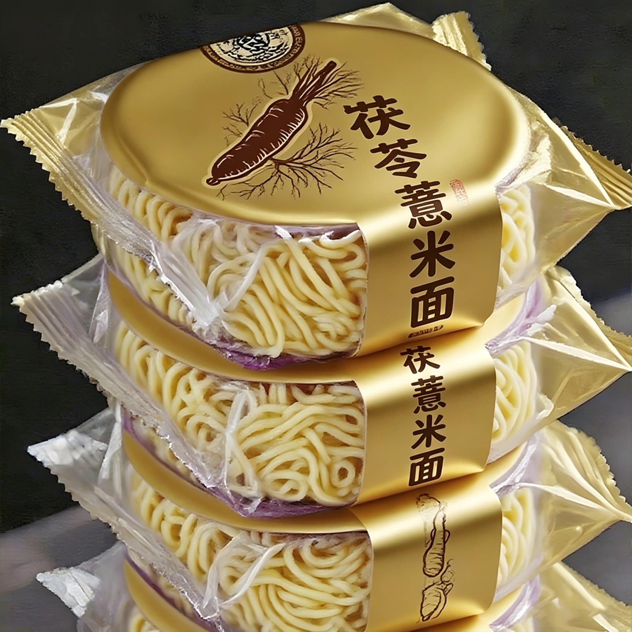 茯苓薏米山药方便面面饼非油炸速食汤面轻食代餐整箱主食粗粮早餐