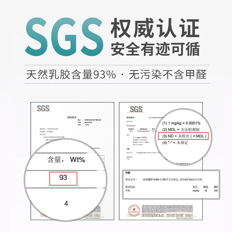 福满园泰国原液乳胶枕头成人单人乳胶枕