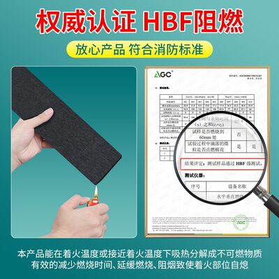 阻燃泡棉双面胶防火耐高温泡沫双面胶保温隔热变压器锂电池固定胶