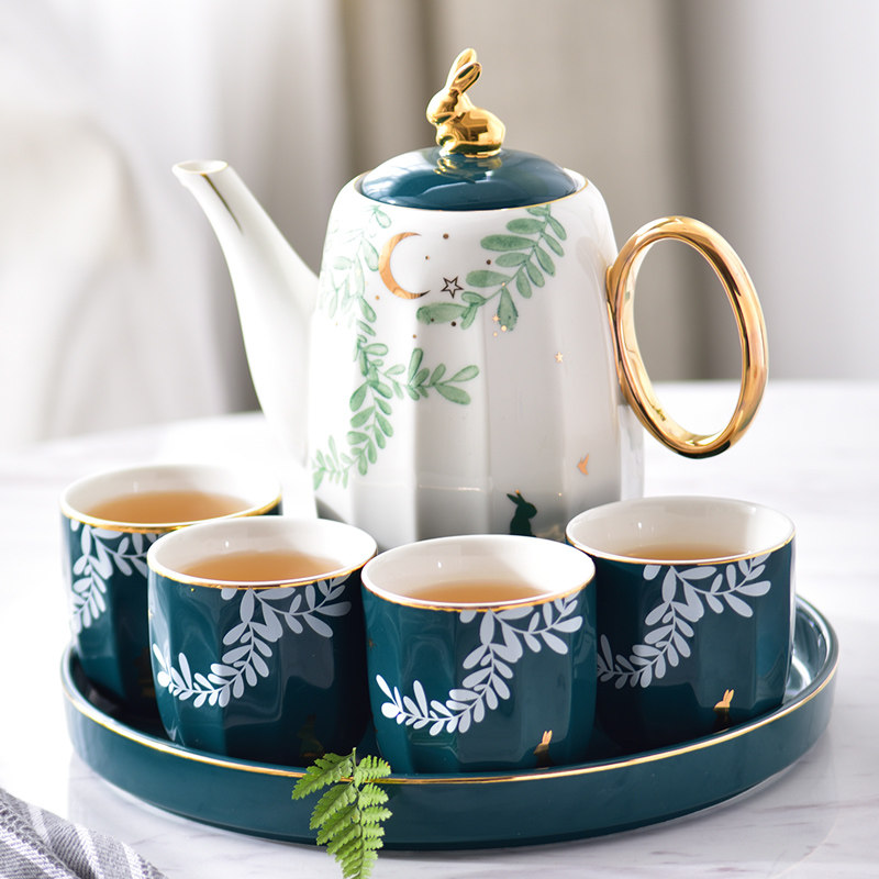 欧式茶具套装家用客厅茶几摆件陶瓷家居装饰品创意实用礼品办公室