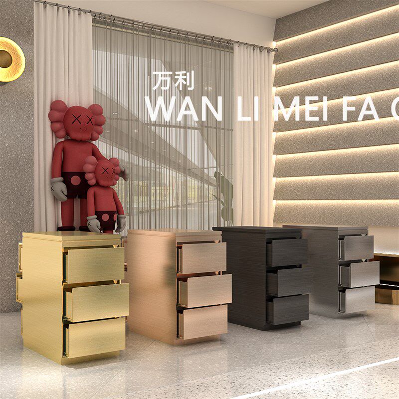 理发店工具柜不锈钢发廊专用工具台抽屉式柜子剪发柜美发双面柜子