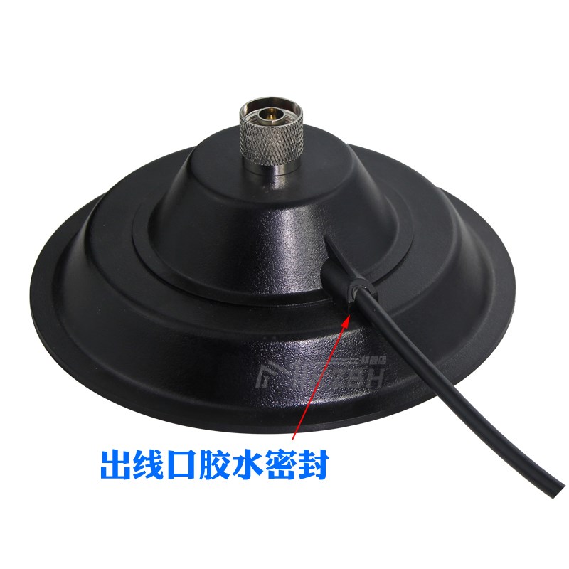 N母头玻璃钢天线磁盘底座N-J公头强磁吸盘底座驾校考场车载天线