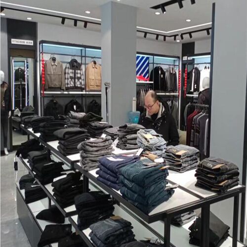 高端服装店展示架男女装中岛架移动陈列架轻奢落地挂衣架靠墙网红