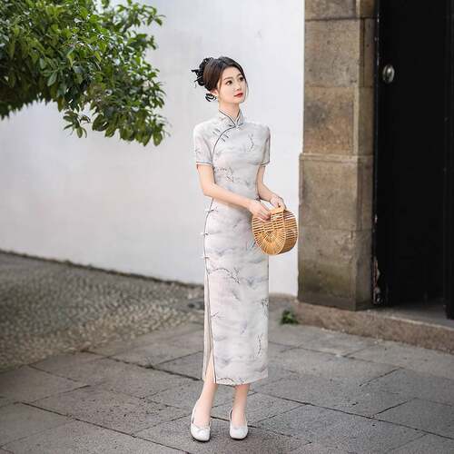 2026新款墨绿旗袍春季改良新中式敬酒服新娘订婚礼服日常可穿少女