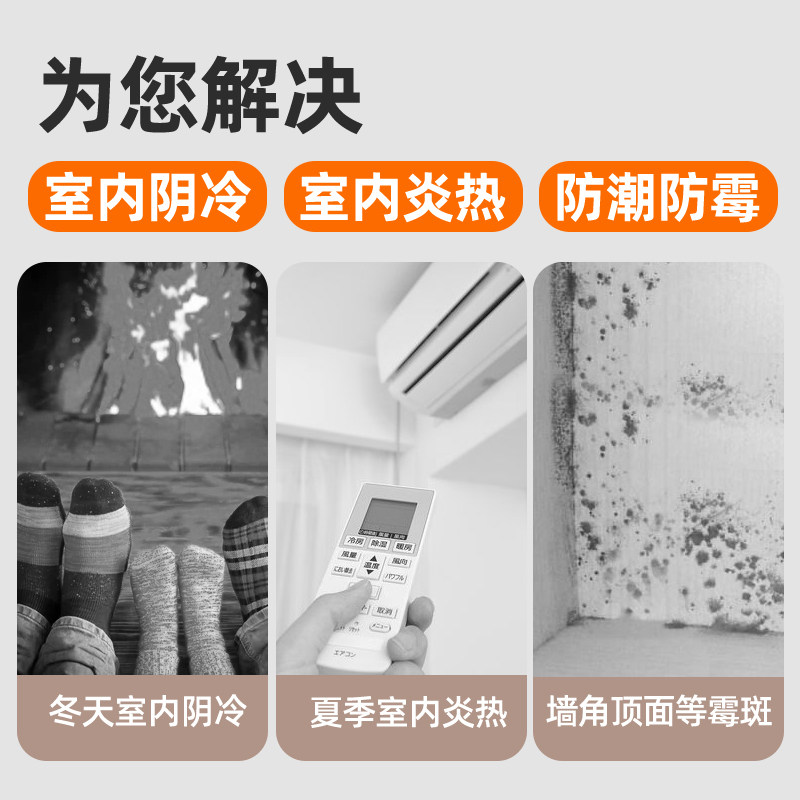 Panhoo内外墙保温涂料阁楼降温材料顶楼室内隔热油漆地下室防凝露
