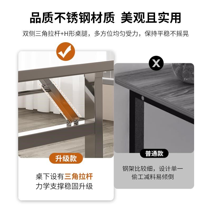 不锈钢可折叠方桌摆摊户外简易家用吃饭桌椅长方桌餐桌折叠桌桌子