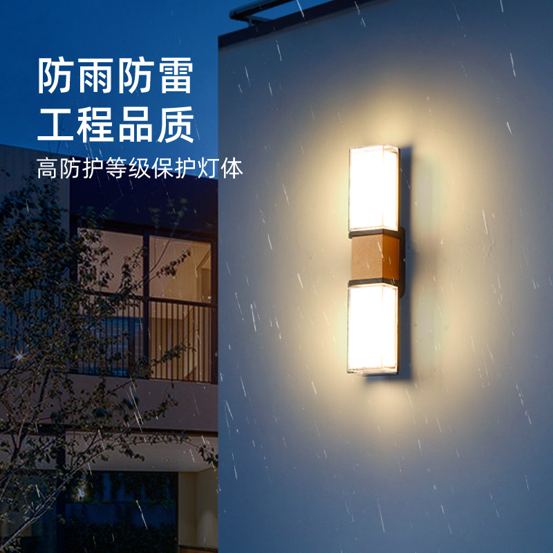 高亮户外壁灯防水外墙灯家用别墅庭院大门口两侧照明壁灯柱子灯