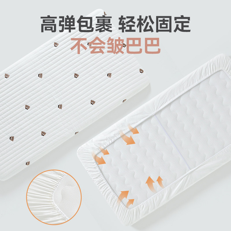 婴儿床床笠秋冬拼接床床单季纯棉a类宝宝垫套罩幼儿园小孩童专用