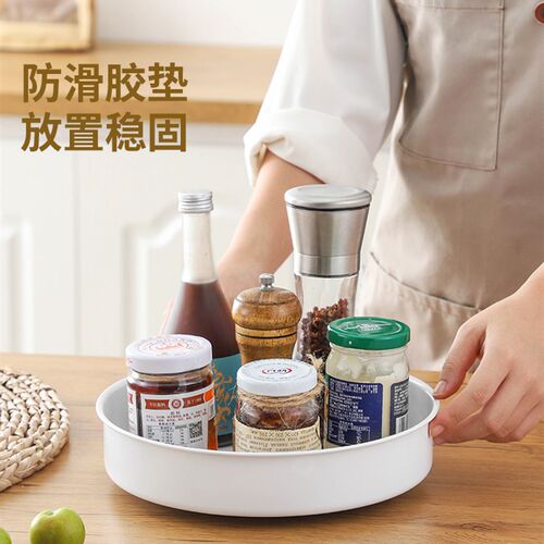 旋转厨房调料置物架台面调味料瓶多功能桌面油盐酱醋收纳盒子转盘