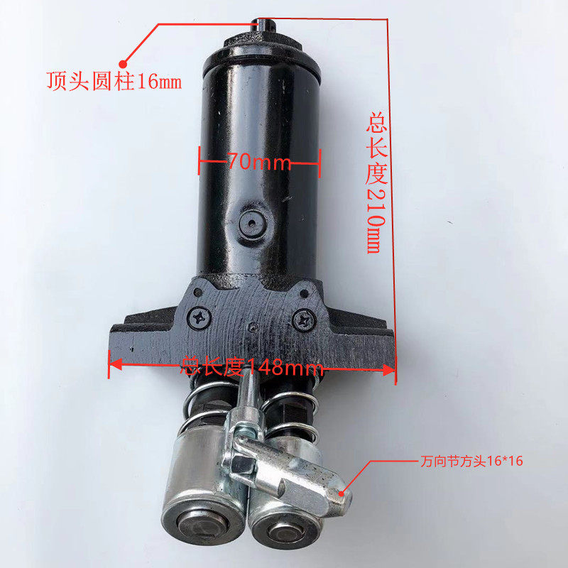 汽车液压3吨4吨卧式双柱塞千斤顶油缸卧顶油泵芯总成拖顶油缸配件